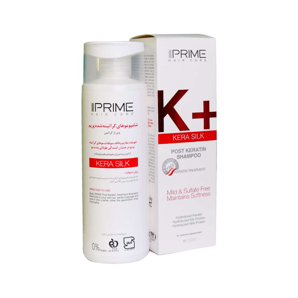 شامپو موهای کراتینه شده پرایم +K