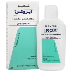 شامپو موهای خشک و رنگ شده سبوس برنج ایروکس